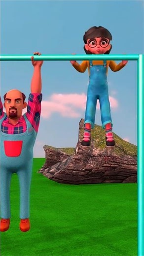 Pull-Up Bar Fun! 🏃‍♂️