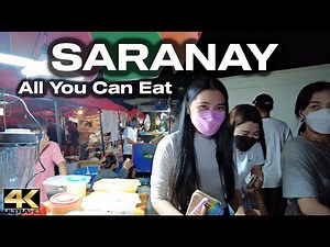 Hot Action in NORTH CALOOCAN CITY Philippines - Saranay Road Night Walk // Filipino Street Food [4K]