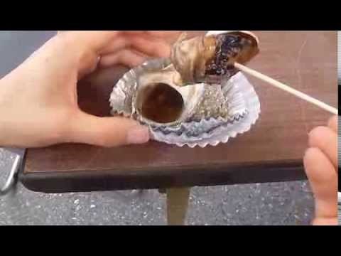 Sazae no Tsuboyaki (Turbo cooked in its own shell) in Japan