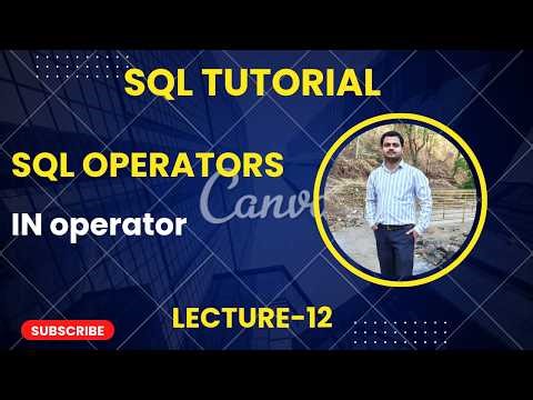 12. SQL - IN Operator
