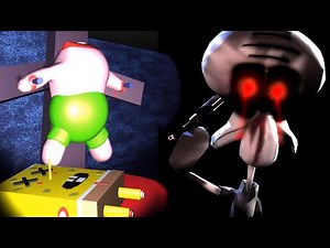 RED MIST - SQUIDWARD SUICIDE IS BACK TO KILL - ALL ENDINGS [Scary SpongeBob Squarepants Horror Game]