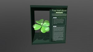 Four-leaf clover in a box - Download Free 3D model by FORDSAL (@minhbangnghean)