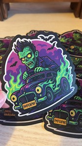 Zombie Hot Rod Stickers - Etsy Australia