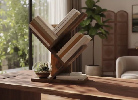 Tree Bookshelf, Modern Space-saving Book Shelf, Engineered Wood Storage Rack - Etsy