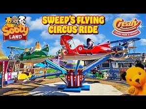 Sweep’s Flying Circus Ride | Soar Over Sooty Land at Crealy Theme Park (March 2025) [4K]