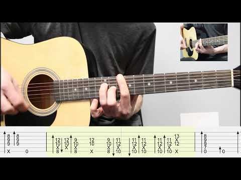 Lose Yourself (Eminem) - Chorus - Fingerstyle Tutorial | w TAB