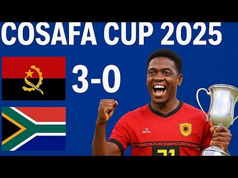 Angola 3-0 África do Sul | Melhores Momentos | CAMPEÃ da COSAFA CUP 2025! 🇦🇴🔥 | 15/06/2025