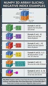NumPy 3D Array Slicing with Negative Index #numpy #python #datascience #datascienceforbeginners