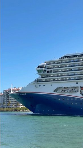 Carnival Sunrise Sets Sail from PortMiami 🛳️ #dream #cruise #vacation #travel