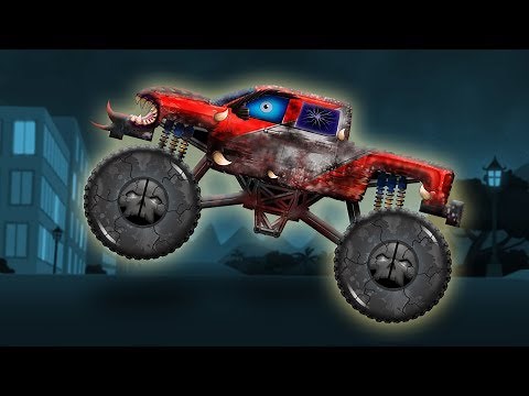 Scary Monster Truck | Stunts and Actions | Truck Cartoon for Kids