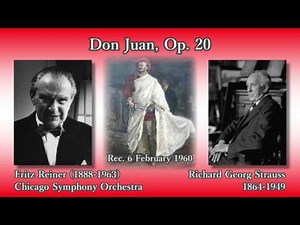 R. Strauss: Don Juan, Reiner & CSO (1960) R. シュトラウス 交響詩ドン・ファン ライナー