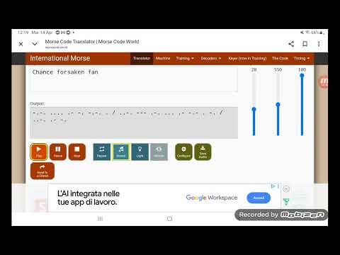 Translating some names with the morse code translator pt.2: chance_forsaken_fan