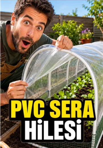 PVC boru ve plastik mini sera nasıl yapılır