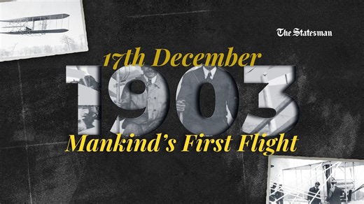 1.3K views · 26 reactions |  | #OnThisDay in 1903, Wilbur and Orville Wright made history by undertaking the first successful heavier-than-air flight in the #WrightFlyer, a 12-HP gasoline-powered aircraft, flying 36 metres in 12 seconds and paving the way for the era of #aviation. #WrightBrothersDay #WrightBrothers #History #WilburWright #OrvilleWright #TheStatesman | The Statesman | Facebook