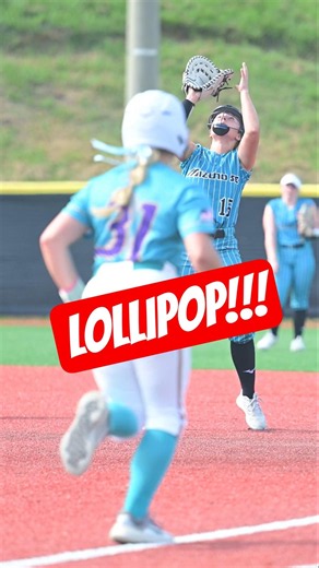 🥎 1B Takes Charge & Makes the Catch! #softball #Sports #FYP