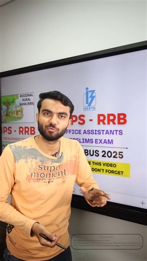 7.6K views · 56 reactions |  IBPS - REGIONAL RURAL BANK PRELIMS EXAM...