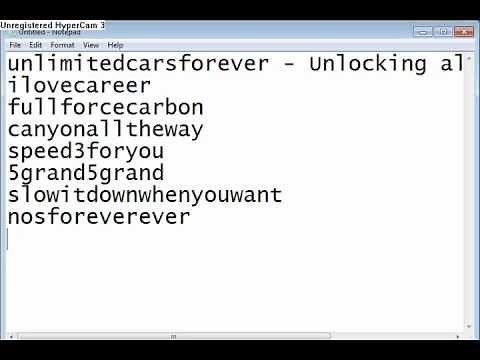 Need for Speed Carbon cheats (PC)