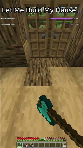 Let Me Build My Hause...😢 #minecraft #batidao