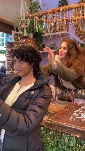 Curly hair French pin tutorial