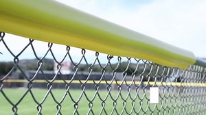Premium Fence Topper - 50 Ft Yellow Chain-Link Fence Cover - UV-Resistant, Injury Prevention, Safety Fence for Dog, Cat and Clear Visibility for Baseball & Softball Fields