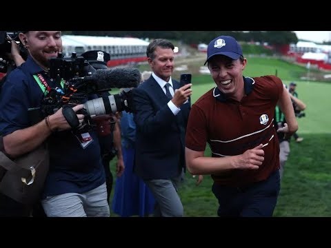 Matt Fitzpatrick cuts short Ryder Cup interview as fans make themselves heard