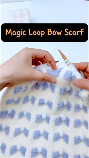 Magic Loop Bow Scarf