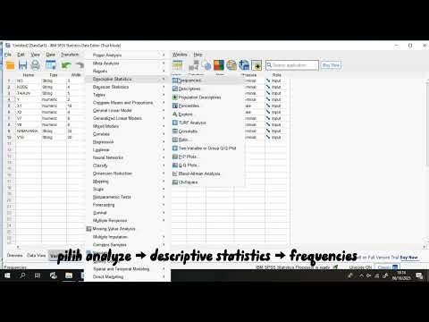 Tutorial Penggunaaan Aplikasi SPSS (Statistik Deskriptif)