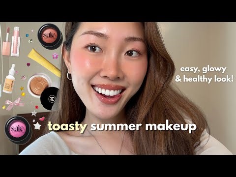 GRWM: toasty bronzed makeup tutorial ACNE ⋆☀︎ warm & glowy everyday look! (beginner friendly!) ⋆˚꩜｡