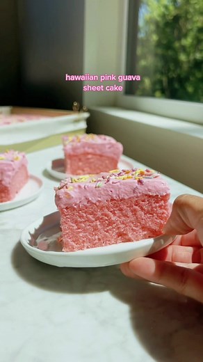 Pink Hawaiian Guava Cake Recipe