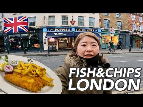 イギリス国民のソウルフード🇬🇧ロンドンで一番美味しいフィッシュ＆チップスを食べました！Poppie's Fish and Chips 東ロンドン・ショーディッチ・スピタルフィールズ・アワード受賞