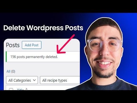 How to Delete a Post or All Posts in WordPress | Easy Tutorial