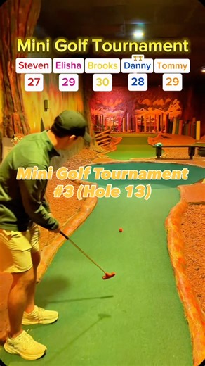 Mini Golf Tournament #3 18 holes (Hole 13) #twintour #twintourgolf #minigolf #golf #sports #minigolfing #puttputt #puttputtgolf #viral | Twin Tour Golf