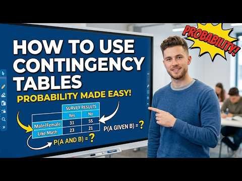 Lecture 16 | How to Read & Use Contingency Tables in Probability