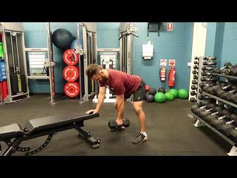 Dumbbell Tripod Row