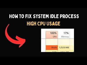How to Fix System Idle Process High CPU Usage
