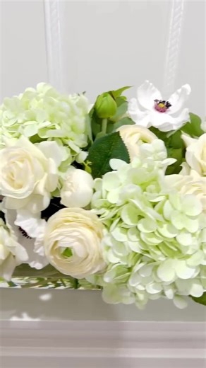 Luxury Artificial Flower Centerpiece: Green Hydrangea, Roses & Peonies - Etsy