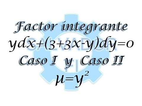 Integrating Factor in Non-Exact Differential Equation Case 1 and Case 2 - Salvador FI