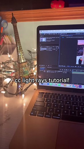 CC Light Rays Tutorial on Text