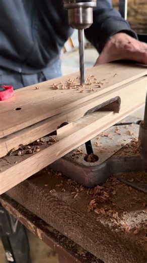 Drilling for Wooden Pegs | Vrtání pro dřevěné kolíky