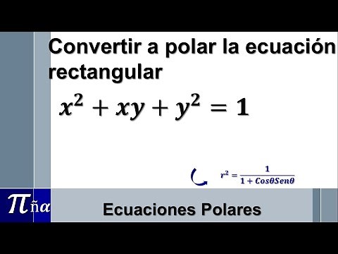 Transformación de una ecuación rectangular a polar (ejemplo 10)