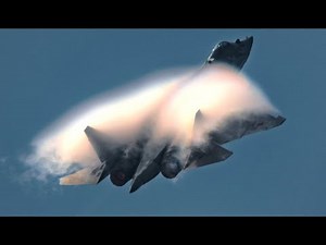 ПАК-ФА Т-50 (СУ-57) Эффект Прандтля-Глоерта. Срыв потока. Высший пилотаж на авиасалоне МАКС 2019