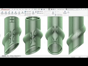 Exercise 86: How to make a 'Vertical Lamp Shade Design' in Solidworks