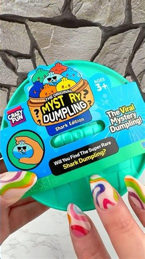 RARE VIRAL Mystery Dumpling *SHARK Edition* Opening Satisfying Video ASMR! 💙 #asmr