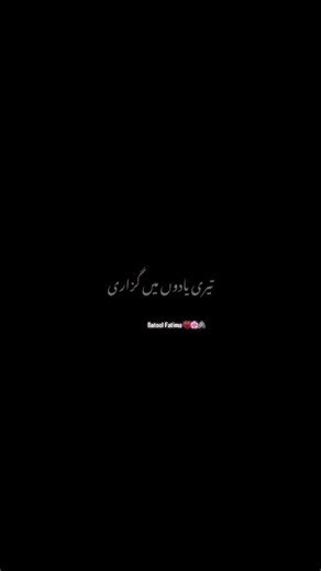 Batool Fatima: Emotional Black Screen Experience