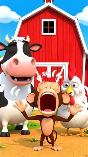 🐒 No New Video Again?! | Funny Cartoon Farm Short 😂 | Zayn Jatoi #ai #cow