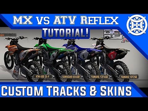 MX vs ATV Reflex | How to Get Custom Tracks, Skins & Gear! | HD Tutorial