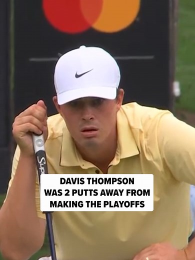 Davis Thompson Just Misses FedexCup Playoffs Qualification
