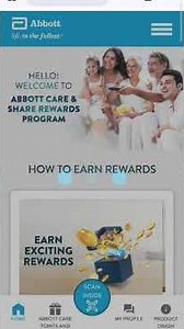 Abbott ensure diabetic care scan& earn rewards QR code not working