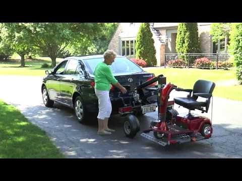 Demo - Bruno Chariot Mobility Scooter Lift / Wheelchair Lift for Cars, Trucks, Vans & SUVs