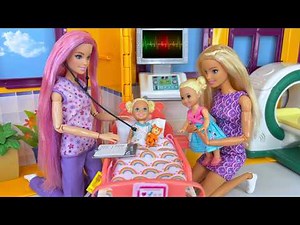 Barbie & Ken Doll Family Get Well Routine at Hospital